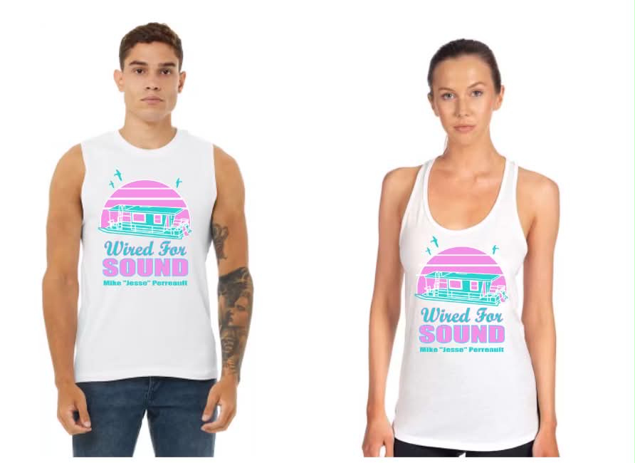 Wired For Sound Tank Top | DTF Graphic Tee | Food Bank Charity