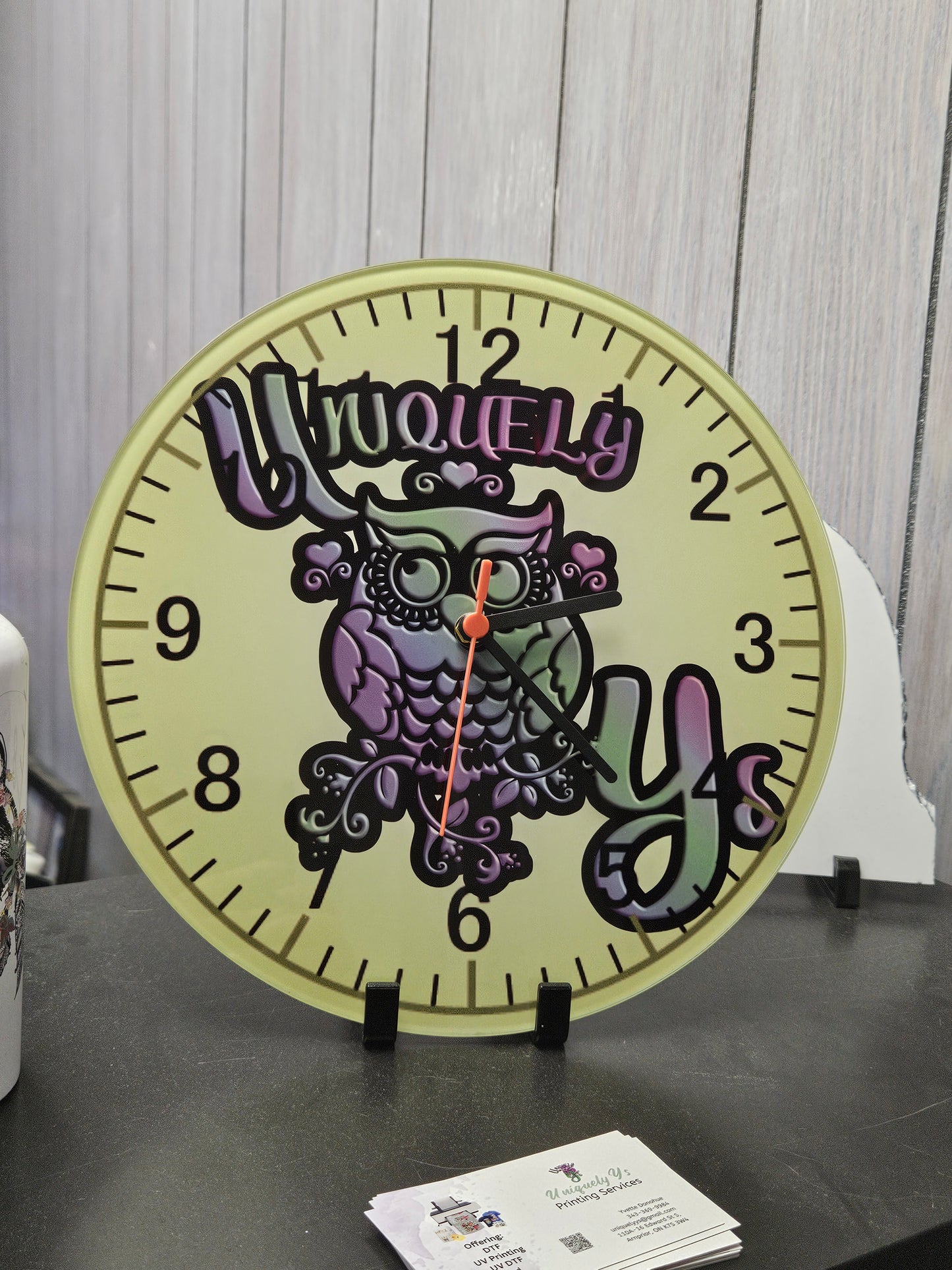 Custom Sublimation Clock – Personalized Photo or Design (8” or 12”)